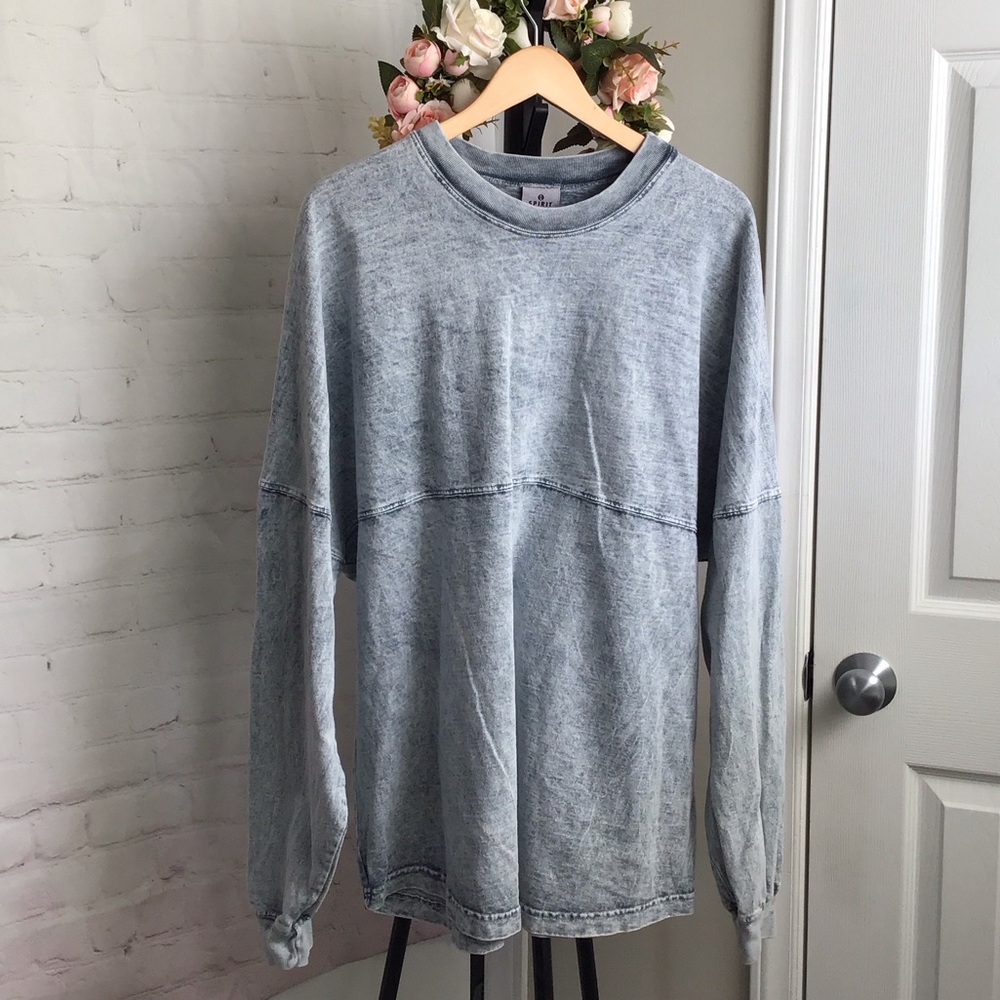Light Wash Gray Crewneck Sweatshirt